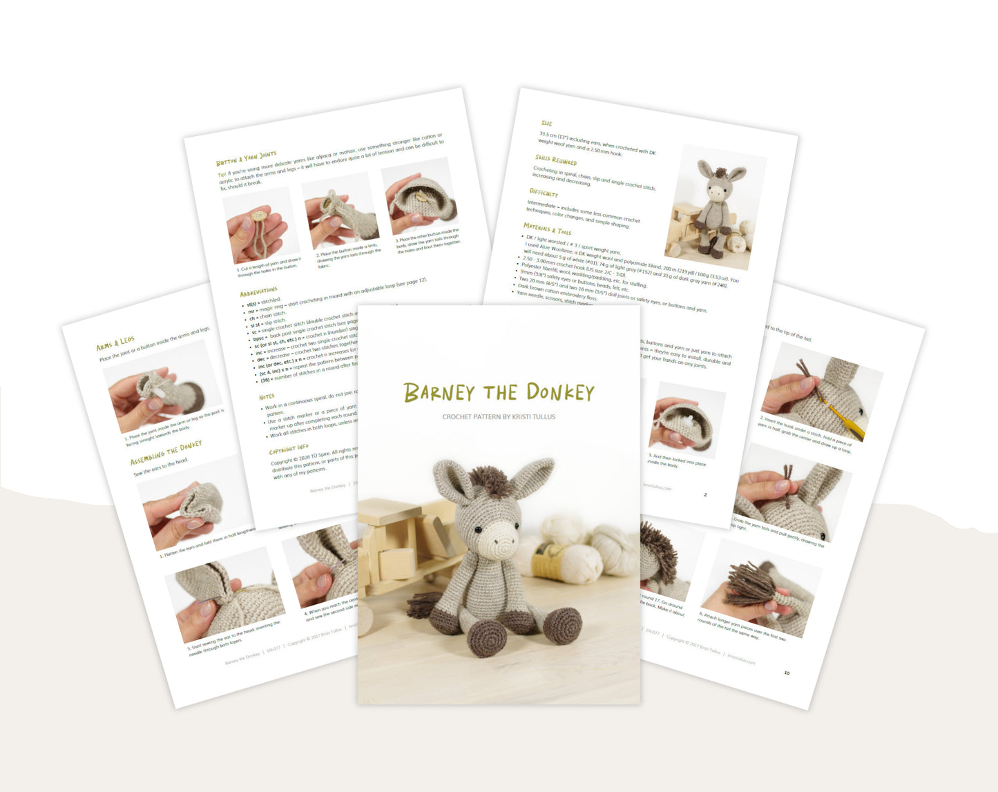 Crochet Pattern - Barney the Donkey
