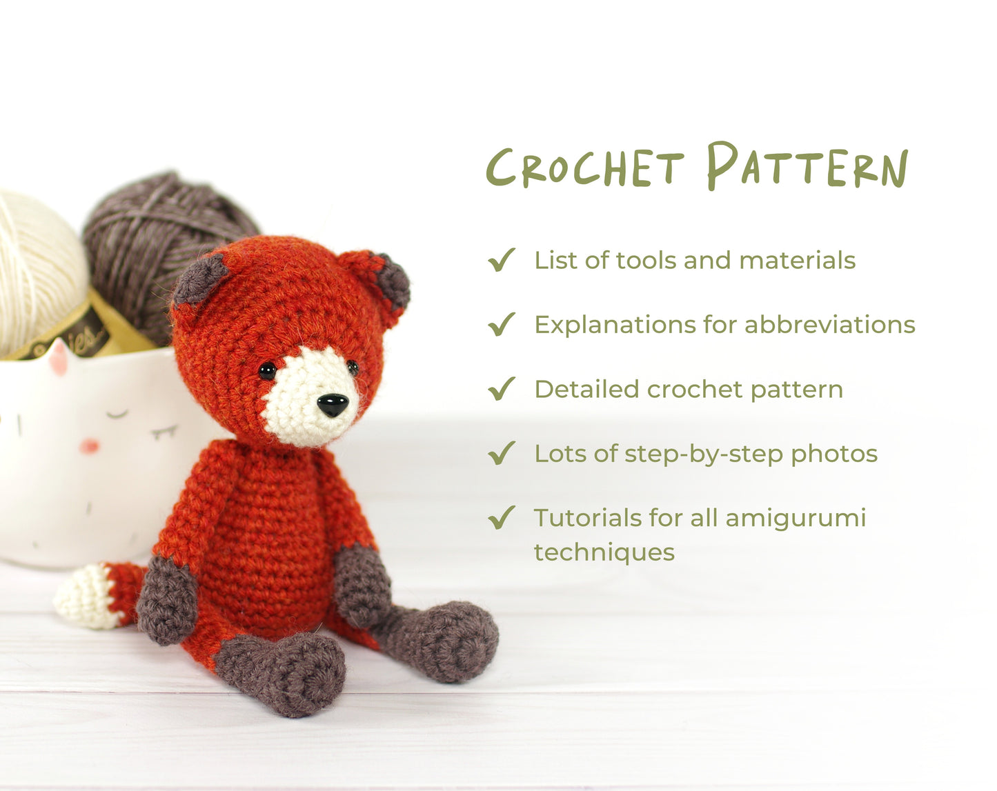 Crochet Pattern - Albert the Small Fox