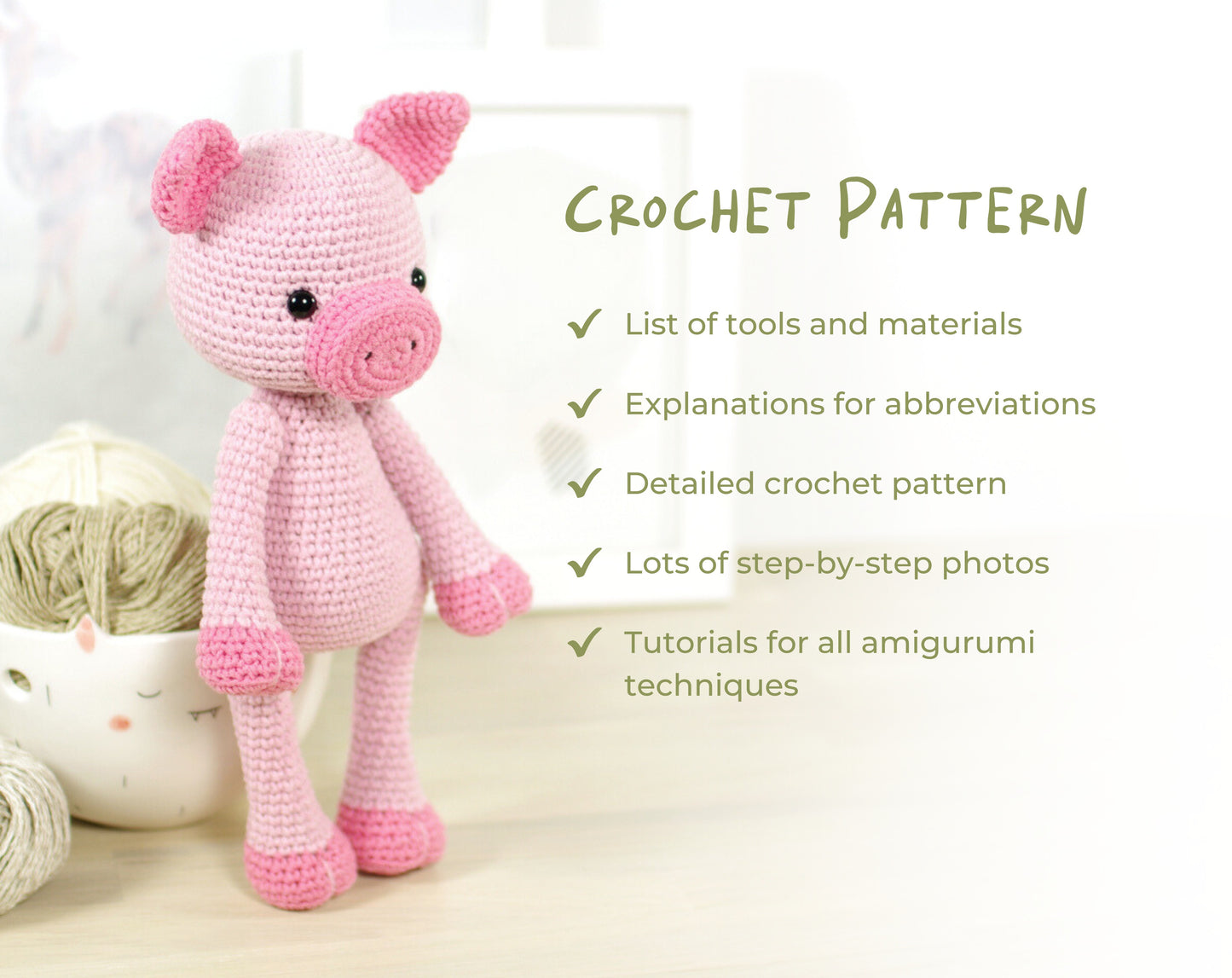 Crochet Pattern - Lily the Piglet