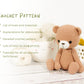 Crochet Pattern - Bernard the Teddy Bear