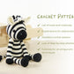 Crochet Pattern - Xander the Zebra