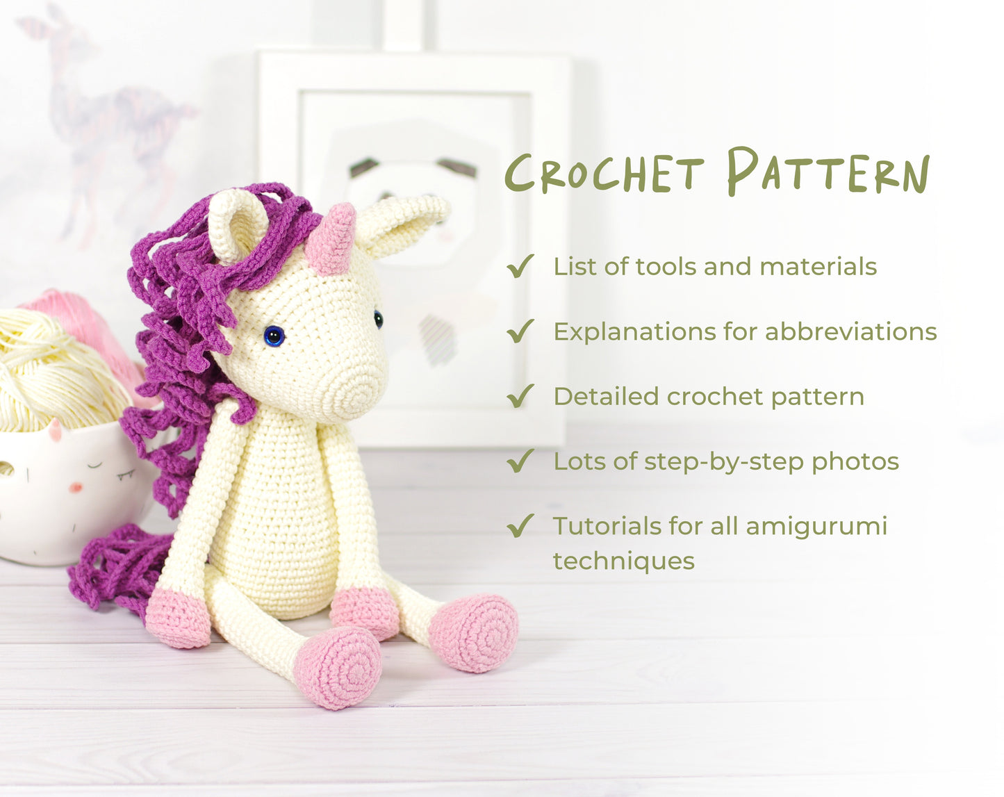 Crochet Pattern - Unicorn