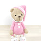 Crochet Pattern - Sleepy Teddy Bear in Pajamas