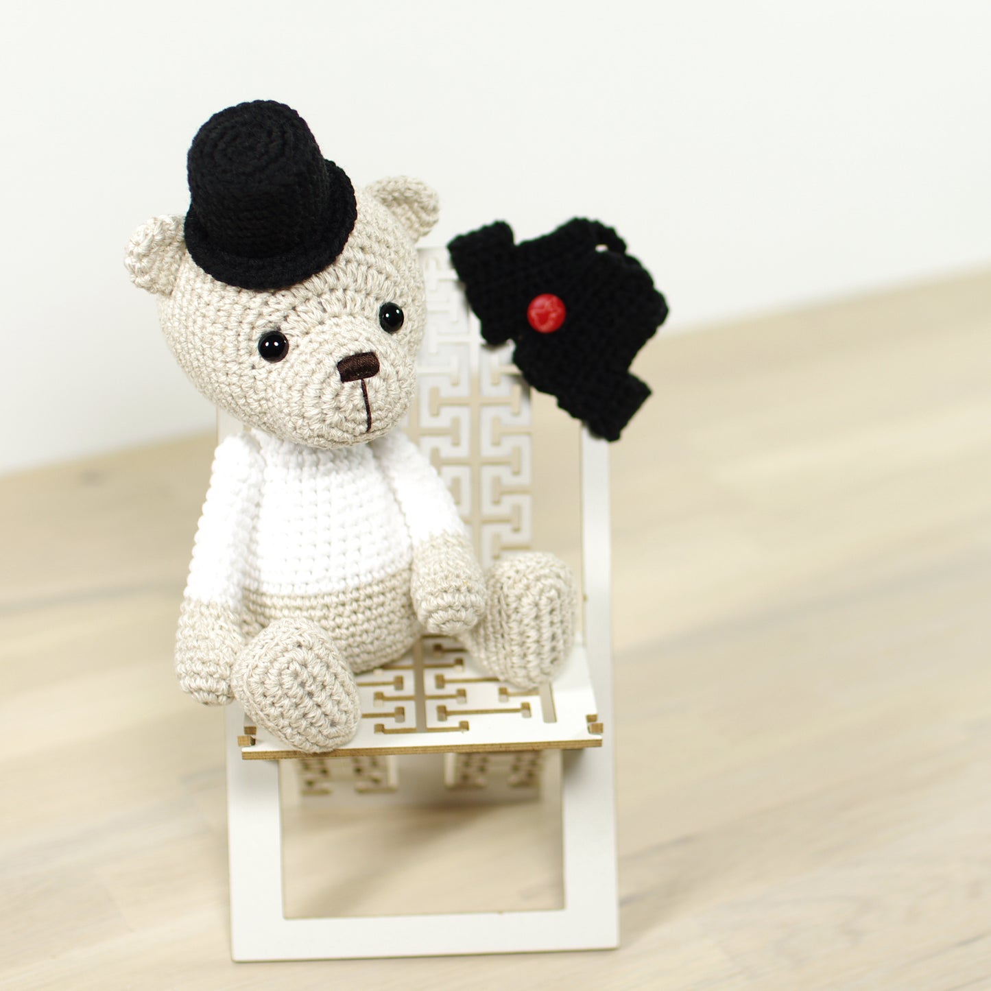 PATTERN: Teddy Bear in a Top Hat and Vest