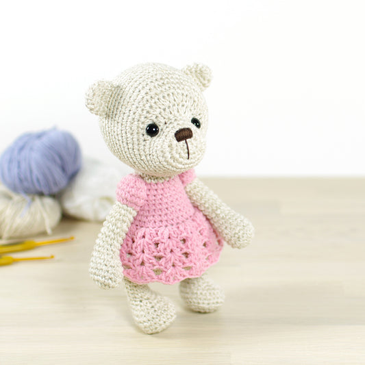 Crochet Pattern - Teddy Bear in a Dress