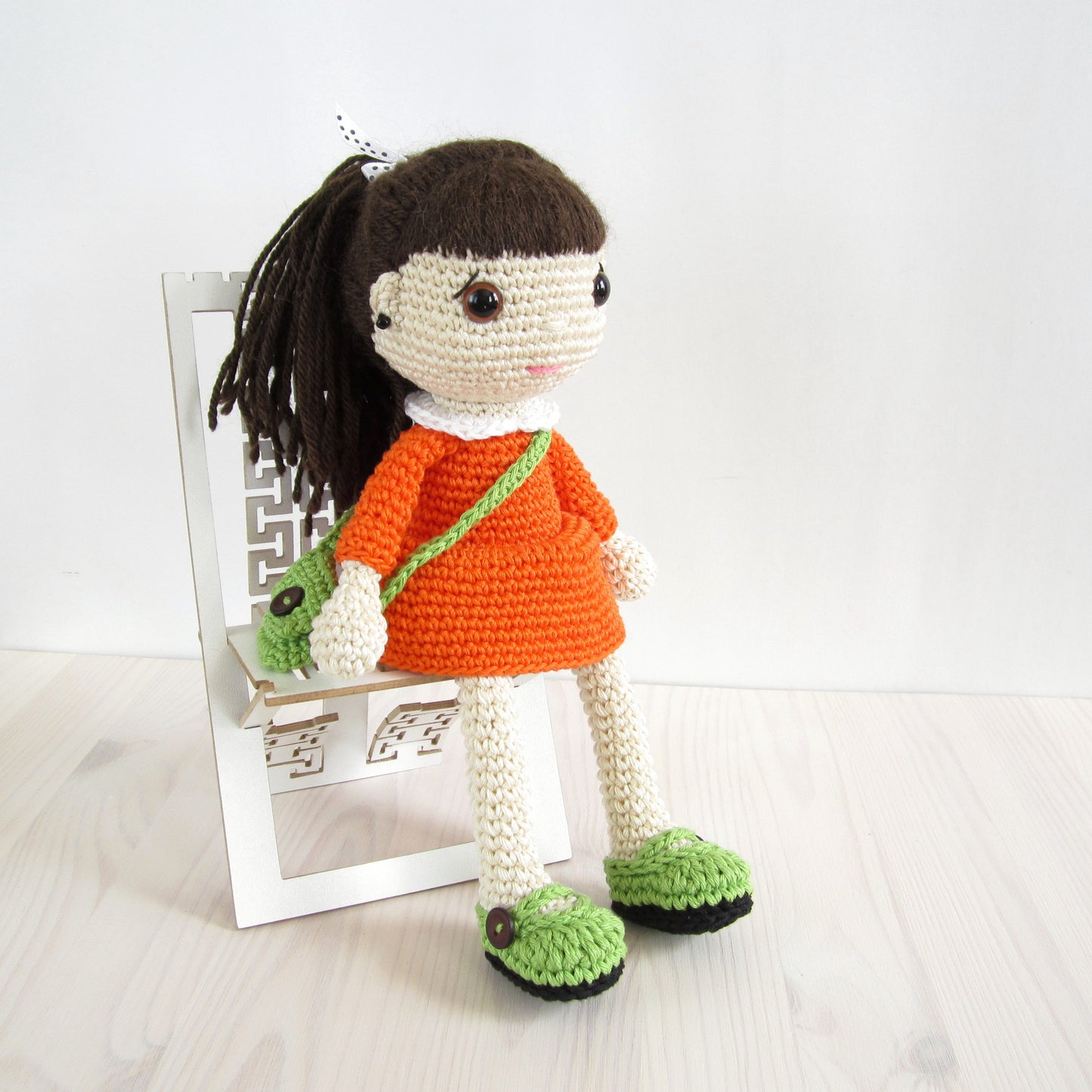PATTERN: Doll in a Dress with a Messenger Bag
