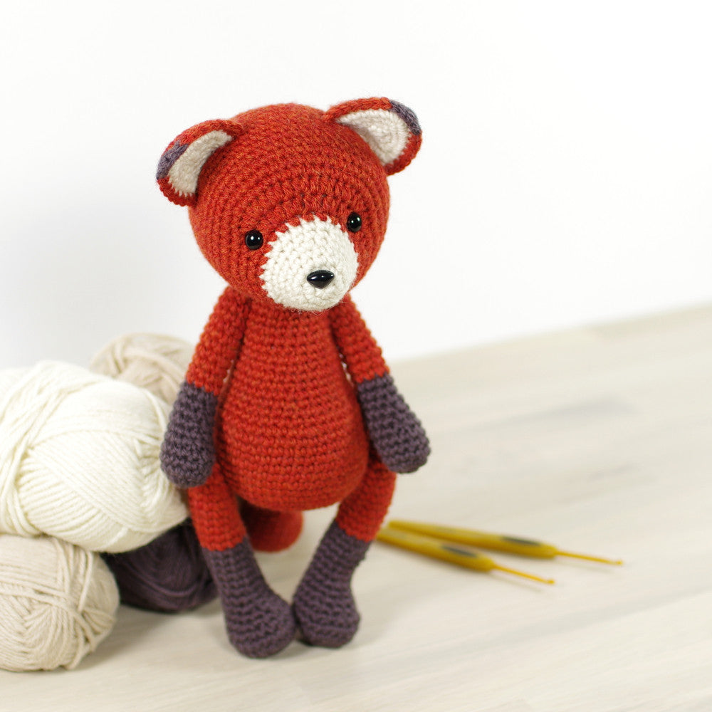 Crocheted fox tutorial